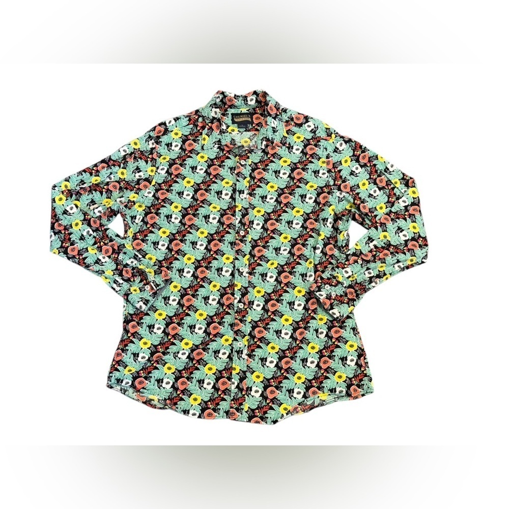 Cremieux Mens Pastel Floral Long-Sleeve Button Down Casual Shirt Size L​ - Picture 4 of 7